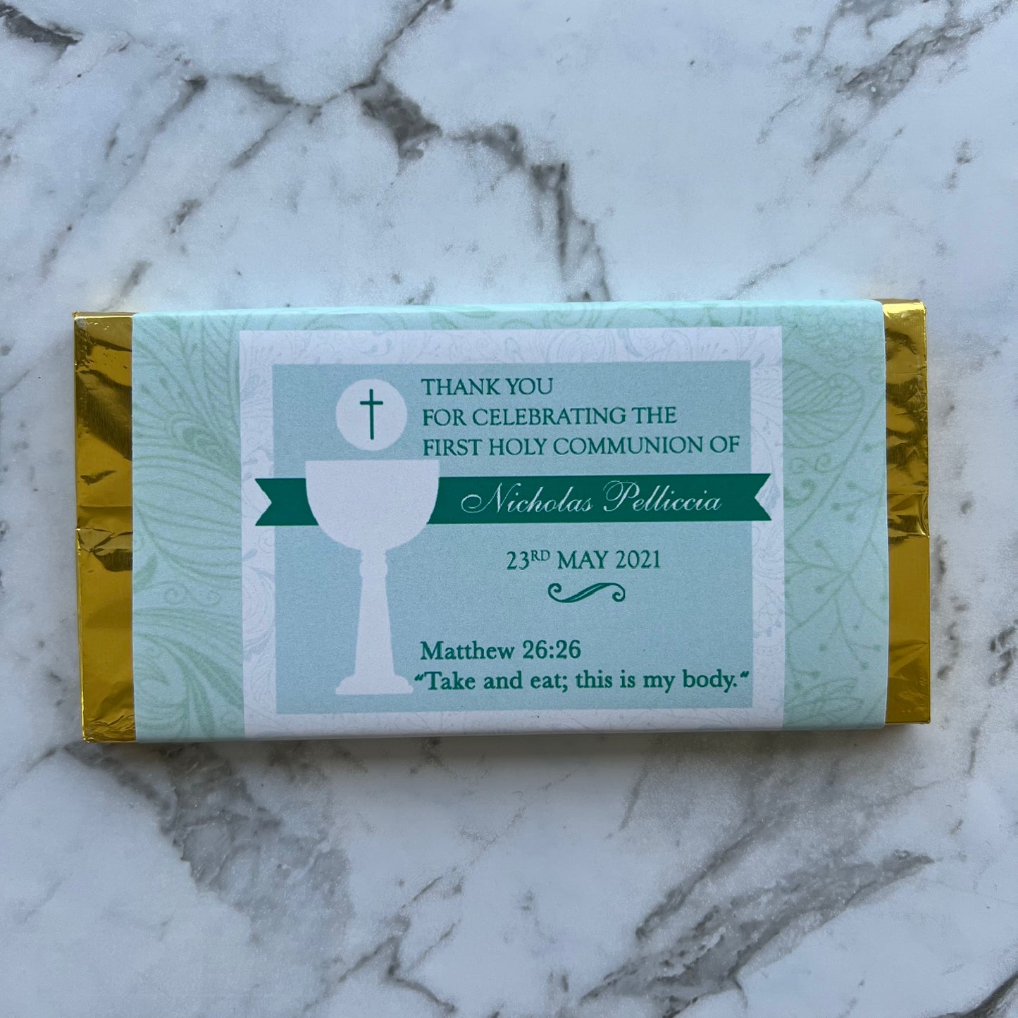Personalised Chocolate Bar 100g